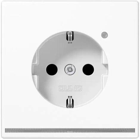 Jung SCHUKO Steckdose, 16 A 250 V , mit LED-Orientierungslicht, integrierter erhöhter Berührungsschutz, Thermoplast,