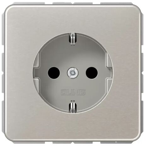 Jung SCHUKO Steckdose, 16 A 250 V , SAFETY+, Aluminium eloxiert, Serie CD, platin CD1520KIPT