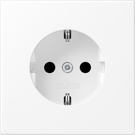 Jung SCHUKO Steckdose, 16 A 250 V , SAFETY+, Serie LS, schneeweiß matt LS1520KIWWM