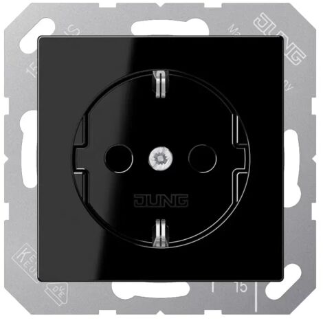 Jung SCHUKO Steckdose, 16 A 250 V , Thermoplast, Serie A, schwarz A1520BFSW