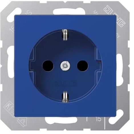 Jung SCHUKO Steckdose, 16 A 250 V , Thermoplast, Serie AS/A, blau A1520BFBL