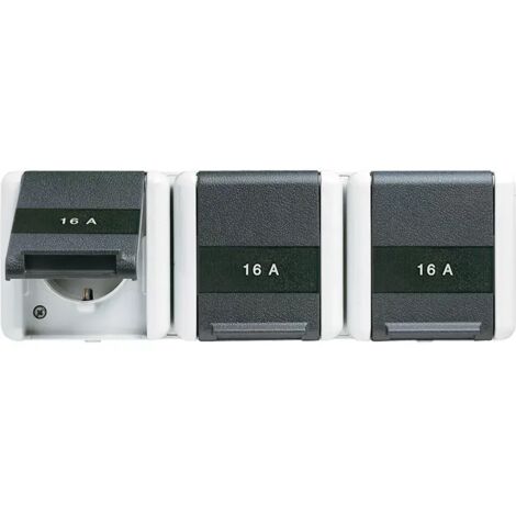 Jung SCHUKO-Steckdose 3-fach 16A 250V 8230 NAW