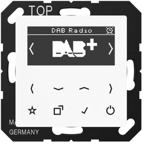 Jung Smart Radio DAB+, Serie AS/A, alpinweiß DAB A WW