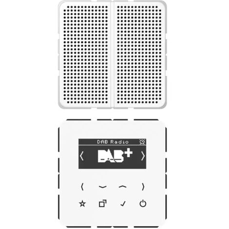 Jung Smart Radio DAB+, Set Mono, Serie CD, alpinweiß DABCD1WW