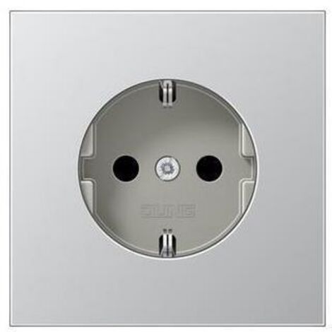Jung Steckdose 1-fach alu mit UP IP20 LS AL 1520