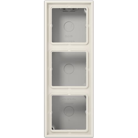 Jung Tapa de superficie 3 veces, LS CUBE, Duroplast, blanco, montaje vertical y horizontal LS 583 A W