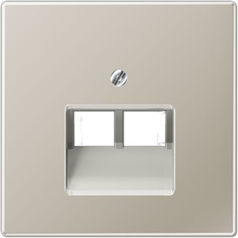 Jung Tapa para tomas de conexión IAE/UAE, 2 x 8 polos, serie LS, acero inoxidable ES 2969-2 UA