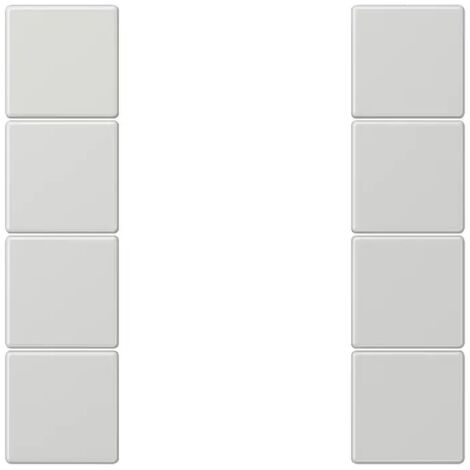 Jung Tastensatz 4fach, F50, Serie LS, lichtgrau LS504TSALG