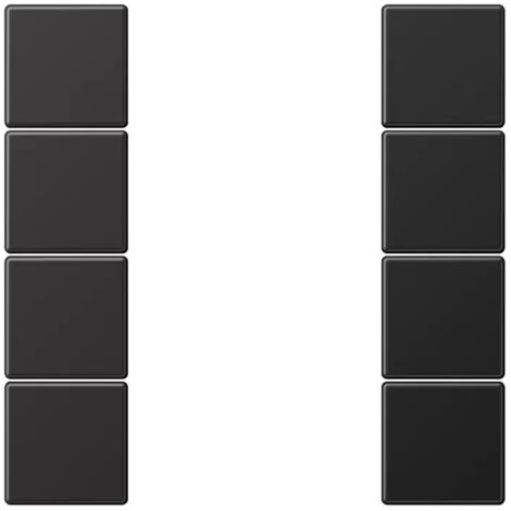 Jung Tastensatz, F50, Aluminium lackiert, Serie LS, dark AL 2504 TSA D