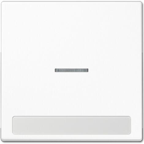Jung Tasto basculante 1 posto, con campo di scrittura, con conduttore di luce, duroplastico, serie LS, bianco alpino LS 990 NAKO5 WW