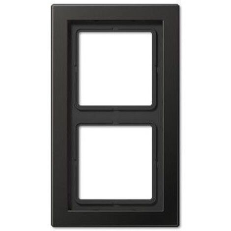 Jung Telaio 2 moduli, LS-DESIGN, alluminio verniciato, antracite, montaggio verticale e orizzontale ALD 2982 AN