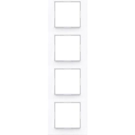 Jung Telaio 4 posti, A CREATION, duroplastico, bianco alpino, montaggio verticale e orizzontale AC 584 WW