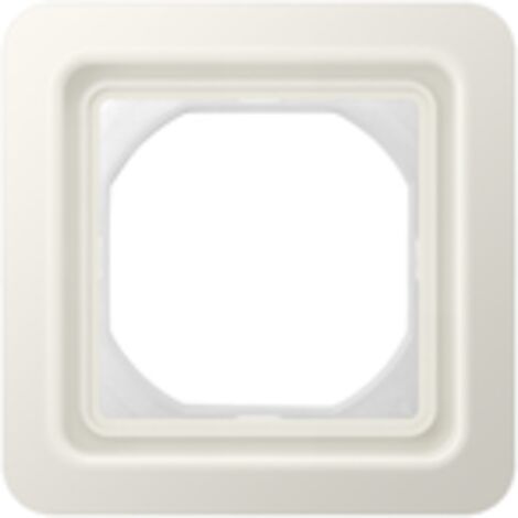 Jung Telaio 90 x 90 mm, completo di flangia di tenuta (IP44) 1fach, CD 500, IP 44, Termoplast, bianco, montaggio verticale e orizzontale CD 681 WU W