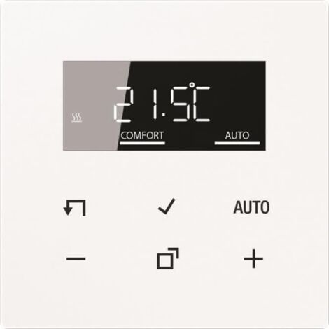 Jung Termostato ambiente-Display LB-Management, Serie LS, bianco alpino LS 1790 D WW