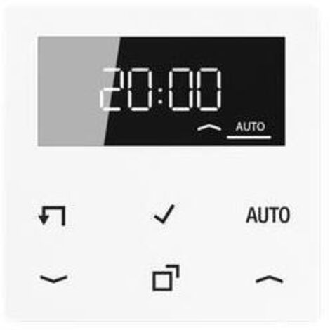 Jung Timer Standard mit Display, Serie AS/A, alpinweiß A1750DWW