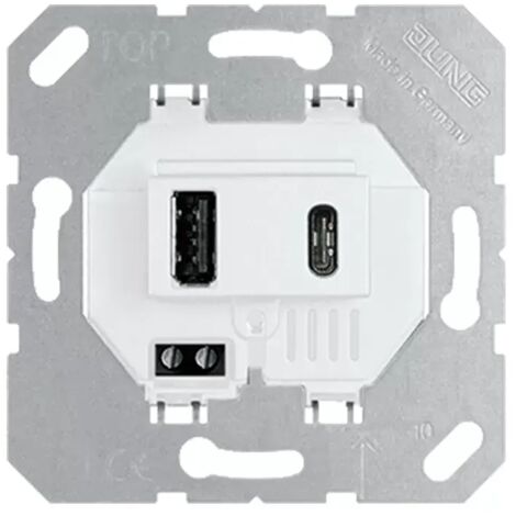 Jung USB-Ladegerät Modern Weiß Alpine 3000 mA