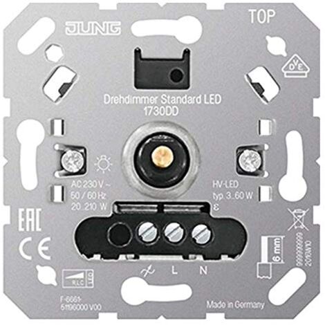 Jung Variateur rotatif Standard LED sans entrée satellite 1730 DD