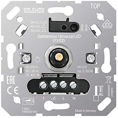 Jung Variateur rotatif Universel LED, UP 1731 DD