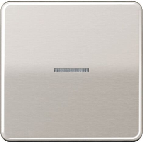 Jung Wippe 1fach, mit Lichtleiter, Aluminium eloxiert, Serie CD, platin CD 590 KO5 PT