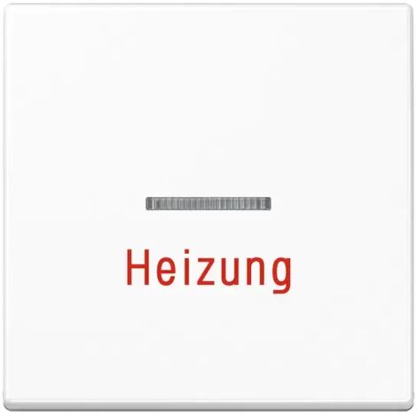 Jung Wippe 1fach mit Lichtleiter, Heizung, Duroplast, Serie A, alpinweiß A590HWW
