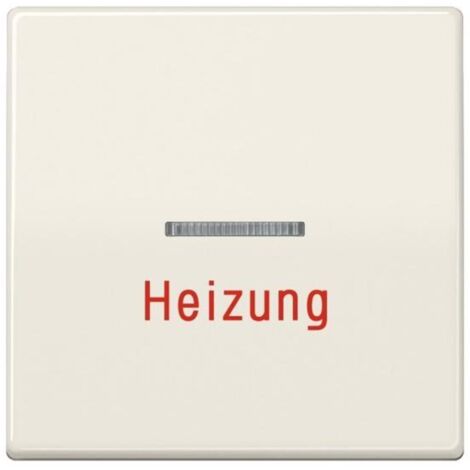 Jung Wippe 1fach mit Lichtleiter, Heizung, Duroplast, Serie AS, weiß AS591H