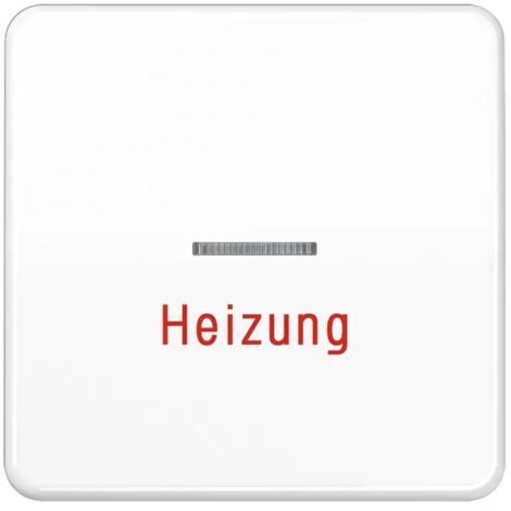 Jung Wippe 1fach mit Lichtleiter, Heizung, Duroplast, Serie CD, alpinweiß CD590HWW