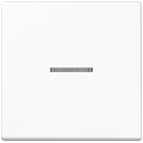 Jung Wippe 1fach mit Lichtleiter, Thermoplast, Serie A, alpinweiß A590BFKO5WW