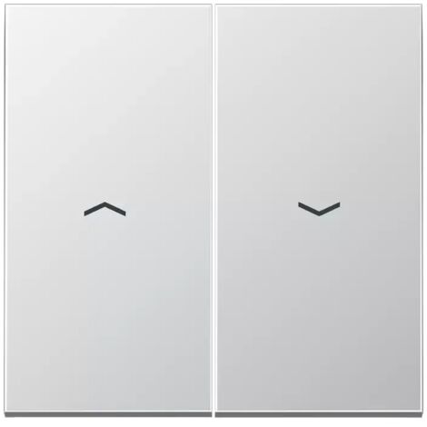 Jung Wippe 2fach, mit Pfeilsymbolen, Serie LS, Aluminium AL2995P
