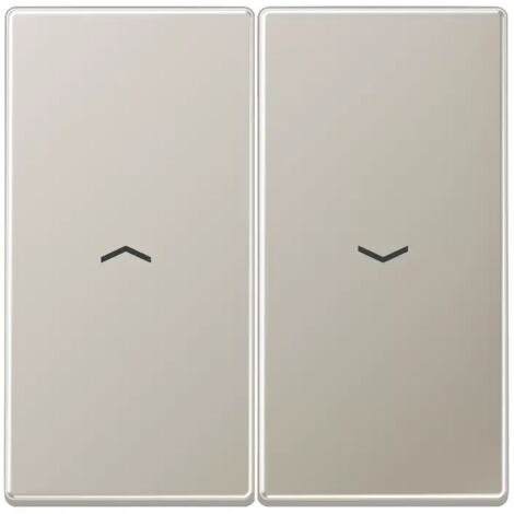 Jung Wippe 2fach, mit Pfeilsymbolen, Serie LS, Edelstahl ES 2995 P