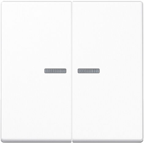 Jung Wippe mit Lichtleiter für KNX Taster 2fach, Duroplast, Serie A, alpinweiß A102KO5WW
