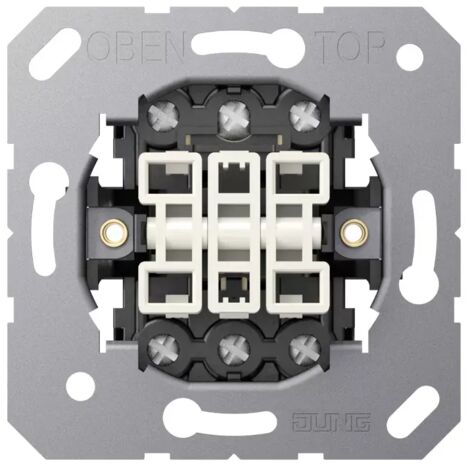 Jung Wippschalter 3fach, 10 AX 250 V , Universal Aus-Wechsel, ohne Krallen 5306EU