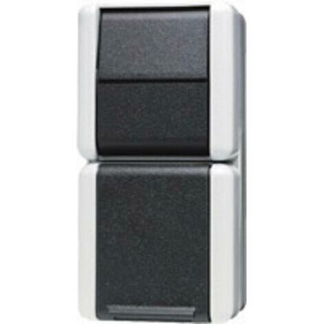 Jung x2 Cadre saillie Prise de courant gris 876W 1 pc(s) Q240462