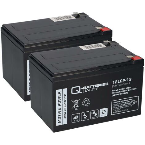 Jungheinrich Gelände-Elektro-Stapler Ameise, 2 x 12LCP-12 12V-13Ah Blei AGM Akku QB