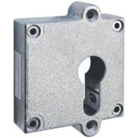 JuNie MB-Riegelkastenschloss 7407,D 40mm für Profilzylinder Metall vernickelt, ls/rs