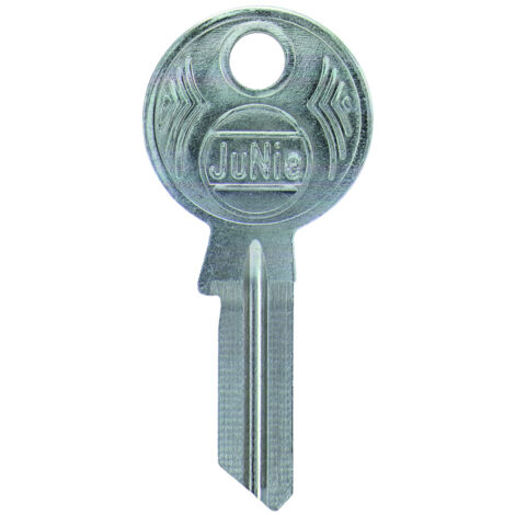 JuNie Schlüsselrohling 0499 Schaftl. 20mm Stahl vernickelt