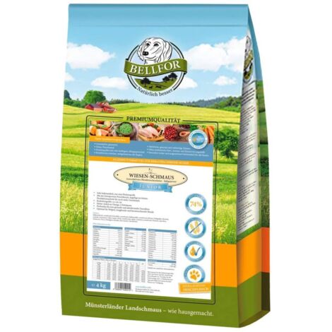 Junior  pollo con verdure  integratori naturali  cibo spremuto a freddo  Bellfor Wiesen Schmaus 4kg