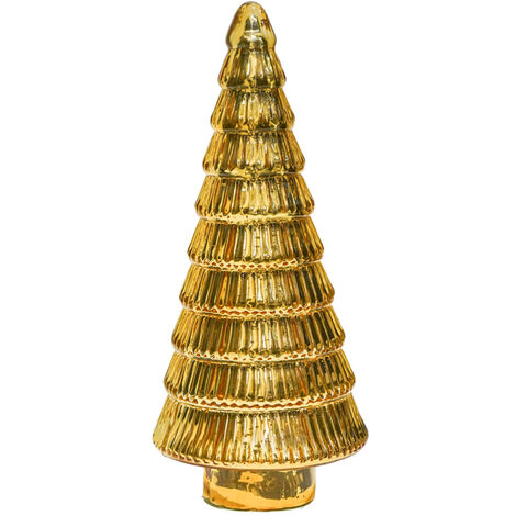 Juniper Tree Christmas Decorations - Glass - L18 x W18 x H41 cm - Gold
