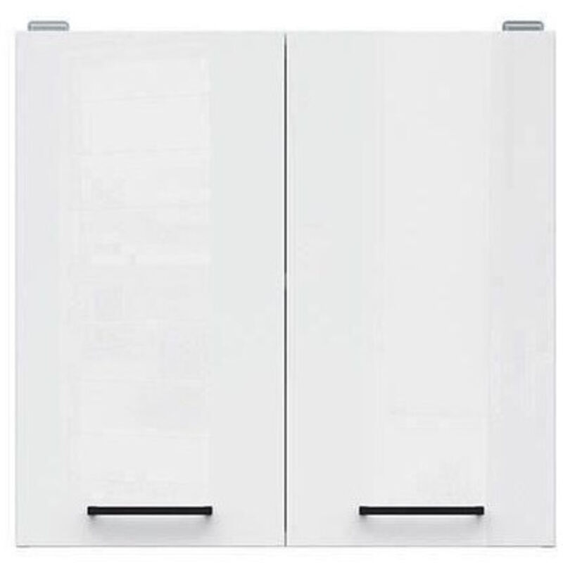 JUNONA Meuble haut 60 cm - 2 Portes - Blanc brillant