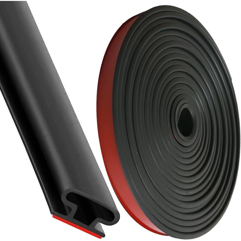 Junta de puerta delantera de 6 m x 10 mm, cinta de sellado de goma, junta de puerta, junta de puerta autoadhesiva, junta de puerta, junta de goma