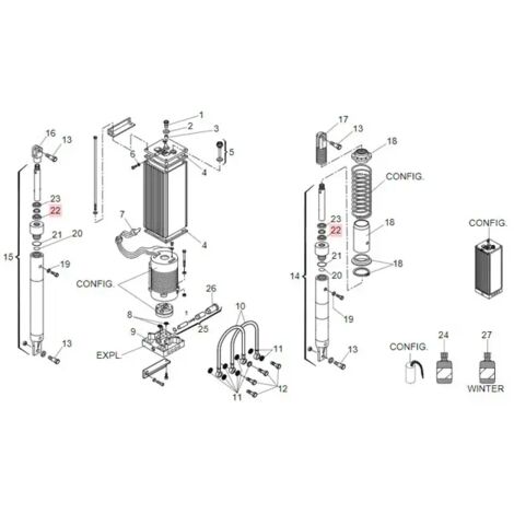 Junta Eu 3040 Z20 Recambio FAAC 7095105 10PZ
