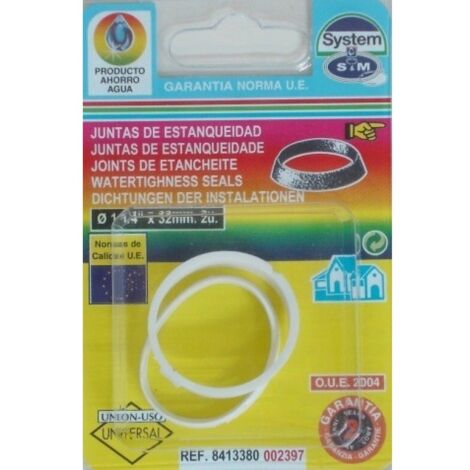 Junta fontan con 1"1/2x32 goma s&m 2 pz