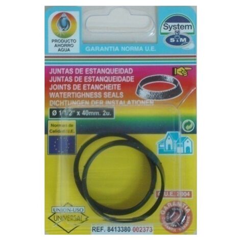 Junta fontan con 1"1/2x40 goma s&m 2 pz