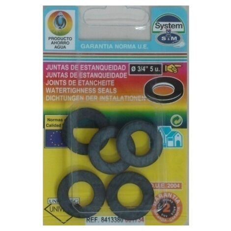 Junta Fontan Plana 3/4" 5Pz Goma S M 5 Pz