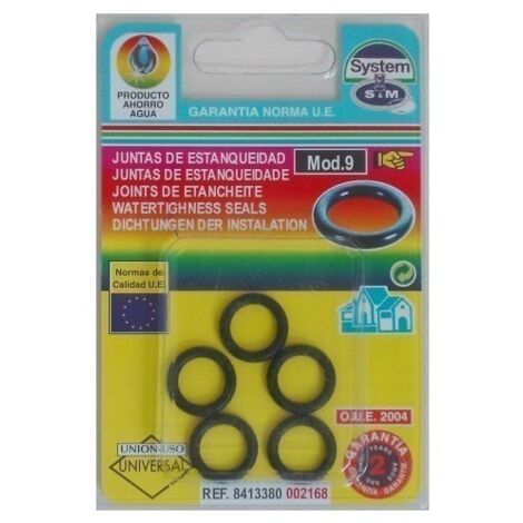 Junta Fontan Torica 9 Estanquiedad 5Pz Goma S M