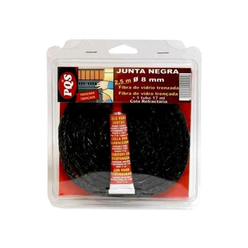 

Pqs - Junta Negra Fibra De Vidrio Trenzada 10Mm