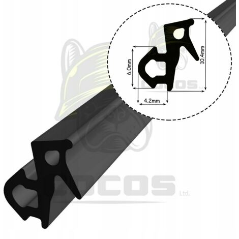 Junta para ventanas de PVC S-1126 VEKA NEGRO 1m