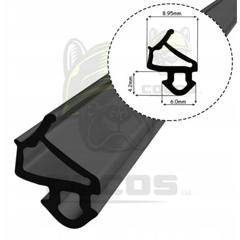 Junta para ventanas de PVC S-1127 VEKA NEGRO 1m