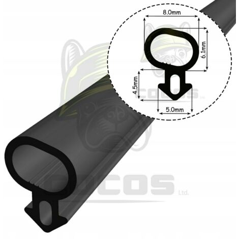 Junta para ventanas de PVC S-232 PANORAMA NEGRO 1m