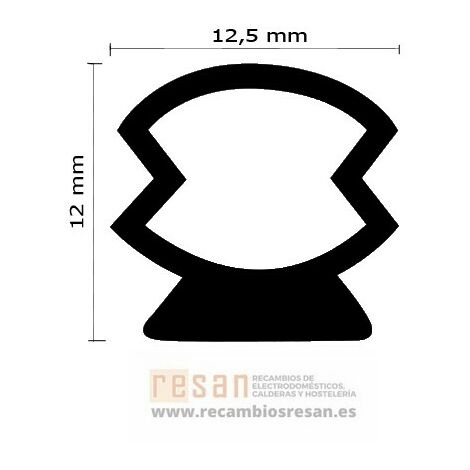 Junta tapa selladora Edesa L:1280mm