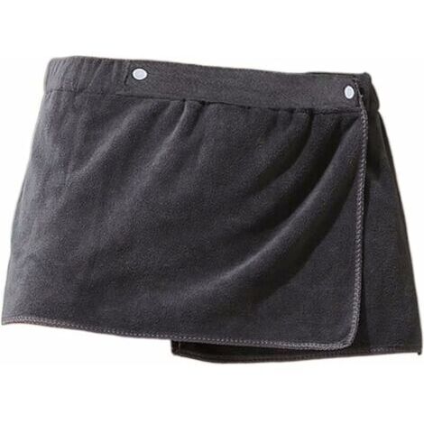 Jupe Hommes Hommes Portables Serviettes de Bain Magique Jupe Douche Molle Respirant baignade Plage Robe de Bain Sport Peignoir de Sport for Adulte 30 X 140 cm Gris